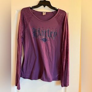 Harley Davidson long sleeve purple shirt
